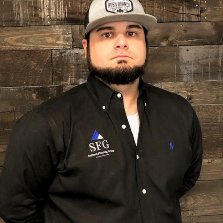 Derek Evans joined the SFG team in 2018 as an installer. He quickly was promoted to Estimator and is now Lead Estimator and Director of Commercial Flooring.